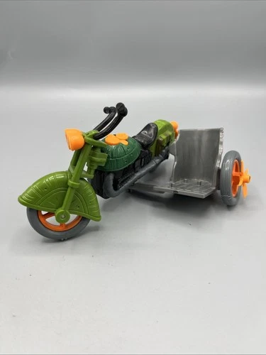 VINTAGE 1989 PLAYMATES TMNT TEENAGE MUTANT NINJA TURTLES SEWER CYCLE W/ SIDE CAR