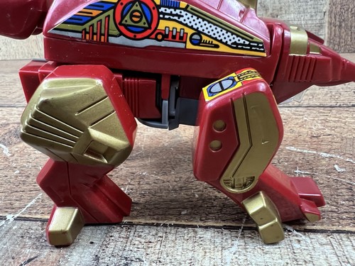Robo Dino Bot Stego DinoBot rot Stegosaurus Figur unvollständig KO Tek Toys - Bild 4 von 19