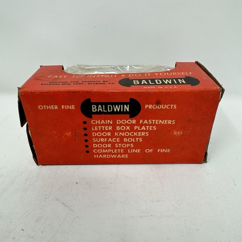 Baldwin 051 Vintage Door Knob Set New Old Stock Brass Complete Spindle An Screws - Picture 10 of 15