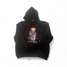 Polo Ralph Lauren Christmas Theme Pullover Hoodie Sweater - Black-2XL