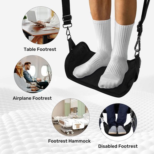 YIBEICO Silla de Ruedas Reposapiés, Correas para Pies Hamaca, Colgante Ajustable... - Imagen 4 de 7