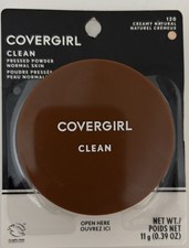 Covergirl Clean Pressed Powder 120 Creamy Natural Original Talc