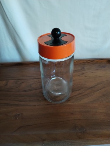 VTG MCM Canister With Orange Lid - Picture 2 of 5