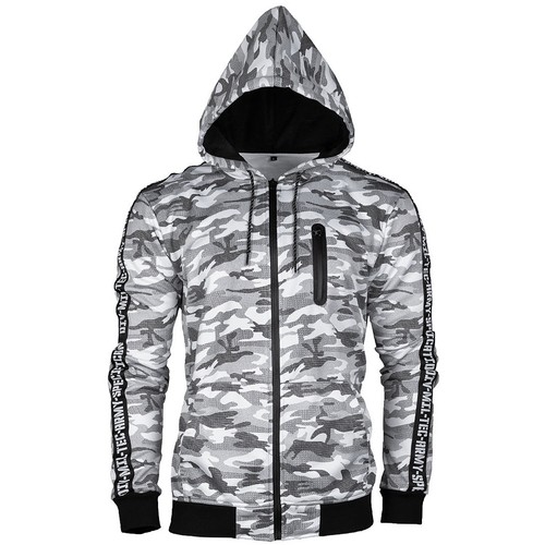 Mil-Tec Trainingsjacke Sportjacke Laufjacke Kapuze Hoodie camouflage Army tarn - Bild 5 von 8