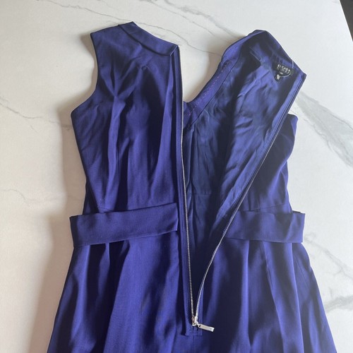 Escada Sport Womens Size 38 Sleeveless Blue Wool Sheath Dress Lined V-Neck NWOT - Picture 15 of 16