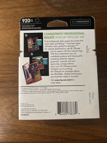 2 GENUINE 4-PACKs HP 920XL B/C/M/Y High Yield Ink Cartridges SEALED 5 Boxes - Picture 8 of 8