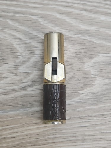 Vintage NIMROD Lighter 1950s Executive Pipeliter Gold Tone Aluminum Pipe Lighter - Picture 4 of 10