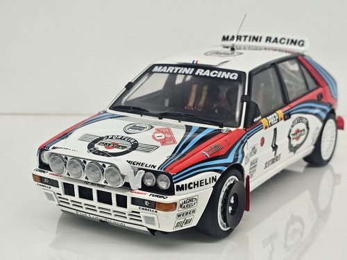 Coche modelo diecast Kyosho 1:18 Lancia Delta #4 D Auriol / B Occelli Rally