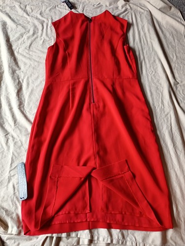 MARKS AND SPENCER LIMITED COLLECTION SIZE12 RED SLEEVELESS DRESS RRP £29.50 - Picture 3 of 4