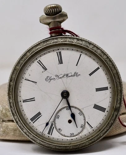 Fancy Case 1890 Antique ELGIN Pocket Watch Grade: 73 18s 7j - TO FIX
