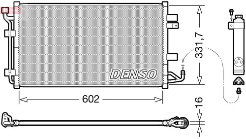 CONDENSER AIR CONDITIONING DCN46035 FOR NISSAN - Picture 2 of 10