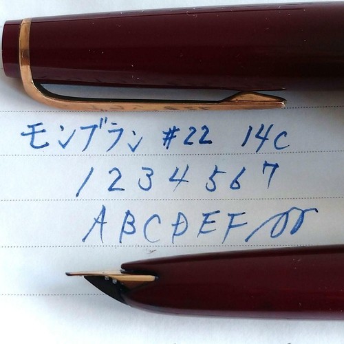 Montblanc fountain pen #22 + ink can be added - Imagen 8 de 8