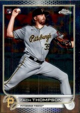 2022 Topps Chrome Baseball Card #30 Zach Thompson RC