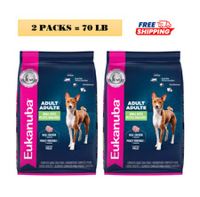 70 LB/ 2 Pack - Eukanuba Small Breed Adult Dry Dog Food - Chicken