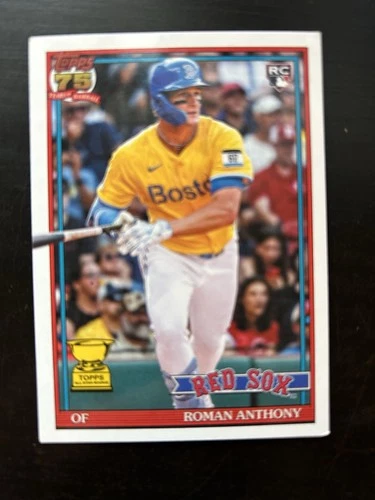 2026 Topps Series 1 75th Anniversary Roman Anthony RC Boston Red Sox #T91-71