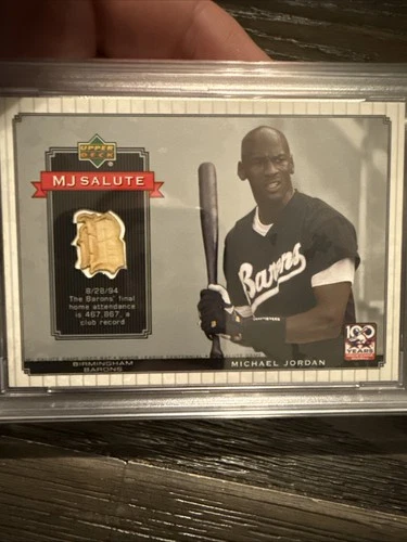 2001 Upper Deck Michael Jordan Centennial Salute Game Used Bat PSA 9 #MJ-B9