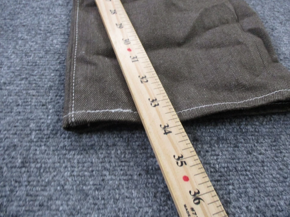 Jeans Levis Hombre 33 X 34 Marrón 501 Pierna Recta Regular Trabajo Rojo Pestaña Country Foto 4 de 4