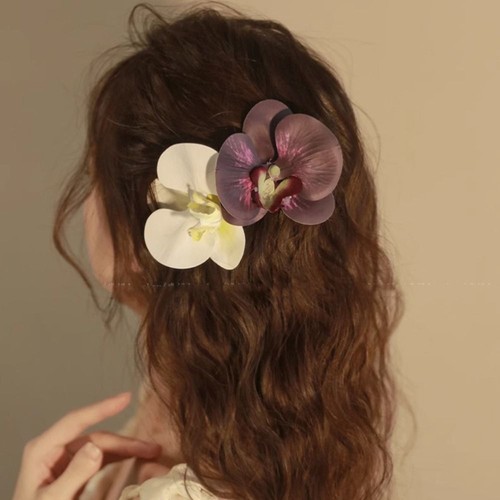 Ponytail Clip Flower Hair Claw Bohemia Barrettes Large Shark Clip Female - Picture 7 of 17