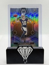 2024 Panini Mosaic Spencer Rattler Silver Prizm Rookie RC Saints #393