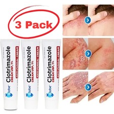 Crema Pomada para Los Hongos En La Piel Pies Brazos Genitales Manos Cara 3 Pack.