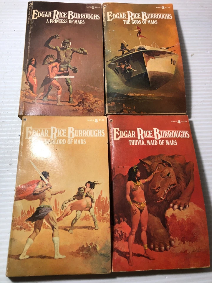 Edgar Rice Burroughs МАРСИАНСКАЯ СЕРИЯ 1-11 Ballantine 1970-е книги в мягкой обложке - Изображение 2 из 4