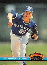 Todd Stottlemyre 1991 Stadium Club 564  Toronto Blue Jays  Baseball Card