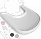 High Chair Tray Compatible with Stokke Trip Trap Chair, Matte White - Ergonomic