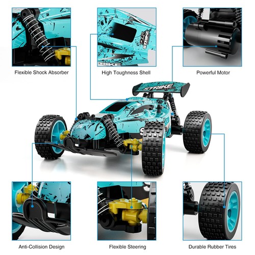 RC Cars Remote Control Car for Kids, 1:18 Scale 20 KM/H 2WD Offroad Buggy, 2.... - Picture 4 of 7