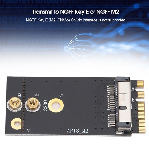 2x Adapter For OS X To NGFF Interface Wireless Network Card BCM94360CS2 BCM94 FY - Afbeelding 6 van 18