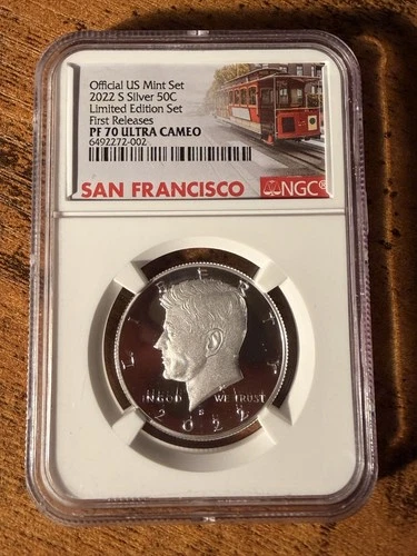 New Listing2022 S Limited Edition Set Kennedy Silver Half PF70 Ultra Cameo NGC