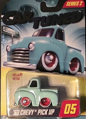 CarTuned Series 2 #05 '53 Chevy Pick Up Diecast Metal Classics Teal/Blue MGA