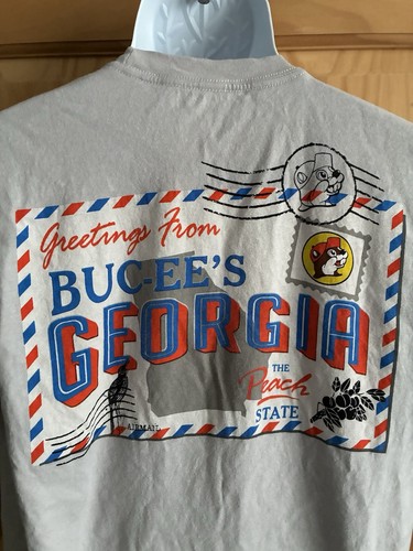 Buc-ee’s Women’s M Greetings from Georgia Short Sleeve T-shirt - Picture 4 of 7