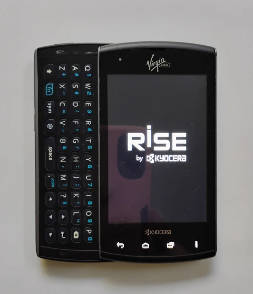Teléfono deslizante Virgin Mobile Kyocera Rise Android 2012 funciona en muy buena condición Foto 4 de 4