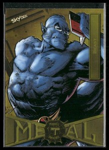 2021 SkyBox Metal Universe Marvel Spider-Man Beast Man - Yellow FX #7