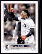 2022 Topps Update Image Variation SP (High Fiving) Javier Baez #US89