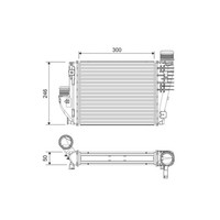 LadeluftküHler Valeo 818304 FüR CitroëN Peugeot Opel Fiat Spacetourer Jumpy III