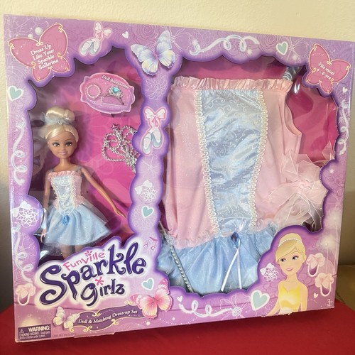 Funville Sparkle Girls Girlz Dress Up Doll And Matching Dress Upset - Bild 2 von 9