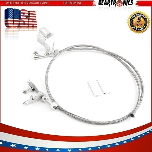 1PC 727 Stainless Braided Kickdown Cable Detent Mopar Transmission For Chrysler - Picture 2 of 12