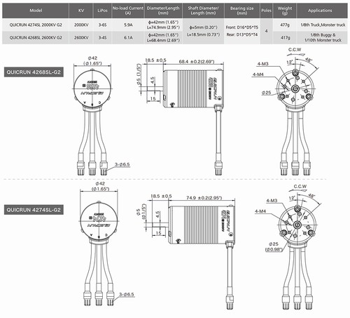 HOBBYWING QuicRun 150A 3-6S wasserdichte bürstenlose ESC-Motoren für 1/8 RC-Auto - Bild 13 von 18