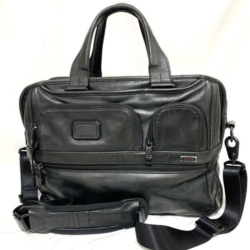 All-Leather A4 Storage Tumi Alpha 2 Expandable - Picture 2 of 16