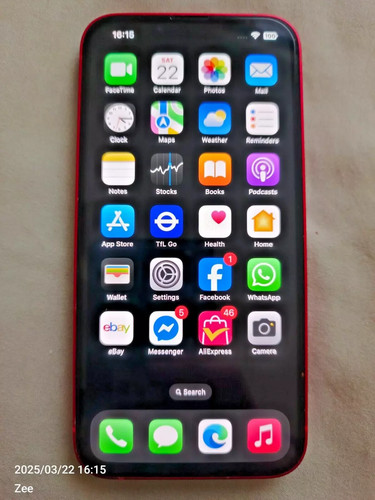 Apple iPhone 13 (PRODUCT)RED 128GB iOS 26 (sbloccato)e-sim+nano sim - Foto 1 di 7