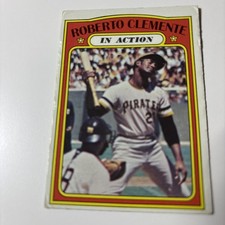 1972 Topps - In Action Roberto Clemente #310 Vg Free Shipping