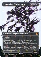 Phyrexian Obliterator - Step-and-Compleat Foil Extended Art Showcase ONE NM MTG