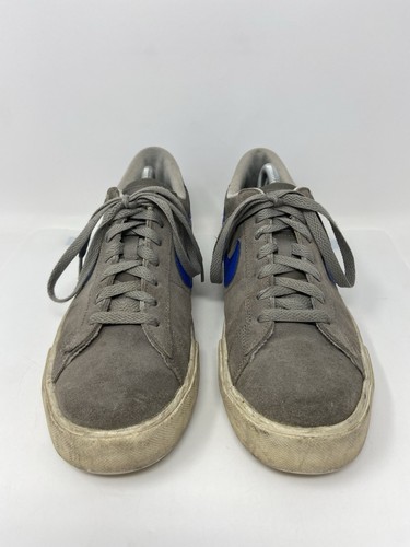 Nike Sweet Classic Retro Gray White Blue Suede Sneaker 318333 044 Men’s Size:9.5 - Picture 3 of 12