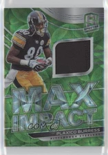 2021 Panini Spectra Max Impact Neon Green /35 Plaxico Burress #MI-PB