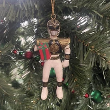 Vintage 1995 Kurt Adler Power Rangers WHITE RANGER Ornament Saban No Box