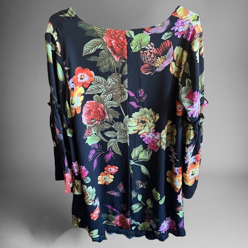 Philosophy Oversized Tunic Dress Women's Medium Floral Flowy Y2K Fairy Granny - Picture 5 of 5