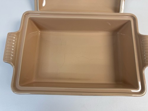 Le Creuset Heritage Steinzeug rechteckige Backform + Deckel 4 Quart Marseille blau - Bild 8 von 11