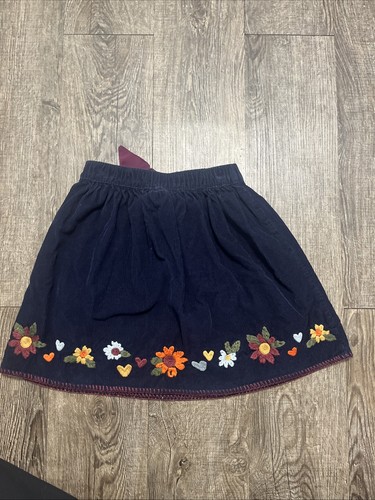 Hanna Anderson girls corduroy skirt size 130 us size 8 navy - Picture 3 of 7