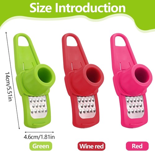 Effizienter Knoblauchschäler: 3 Stück Ingwer Reibe für schnelle Zubereitung - Bild 4 von 9